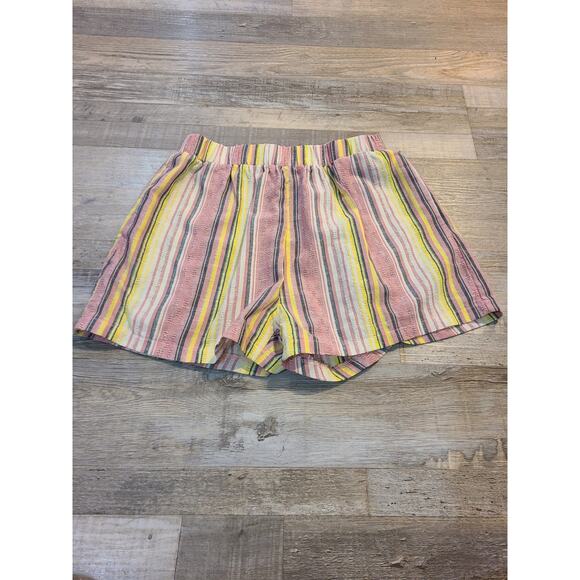 Emery rose large women's striped ruffle trim 2 piece set - Picture 4 of 13